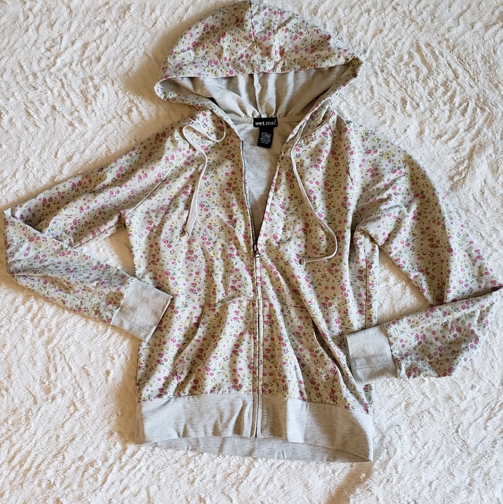 Wet Seal Floral Hoodie